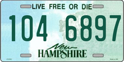 NH license plate 1046897