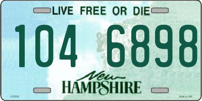 NH license plate 1046898