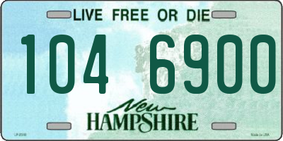NH license plate 1046900