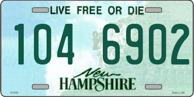 NH license plate 1046902