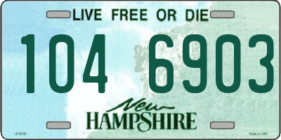 NH license plate 1046903