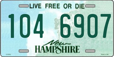 NH license plate 1046907