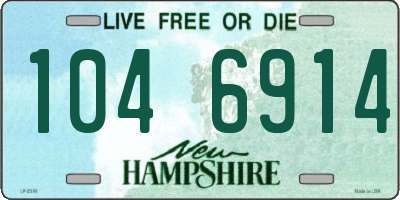 NH license plate 1046914