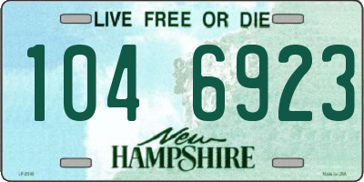 NH license plate 1046923