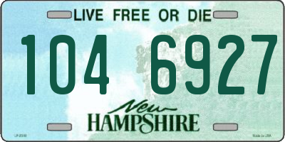 NH license plate 1046927
