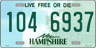 NH license plate 1046937