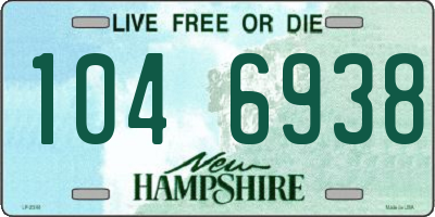 NH license plate 1046938