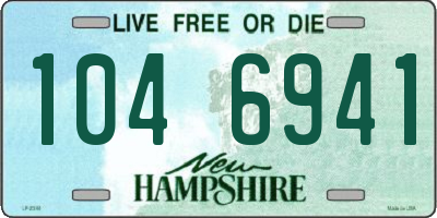 NH license plate 1046941