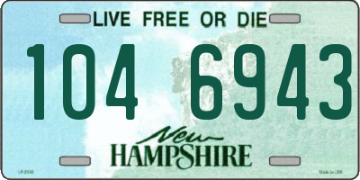 NH license plate 1046943