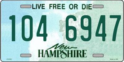 NH license plate 1046947