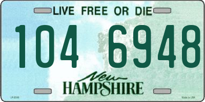 NH license plate 1046948