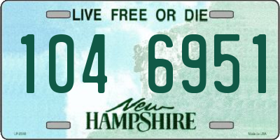NH license plate 1046951