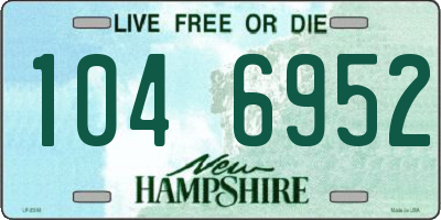NH license plate 1046952