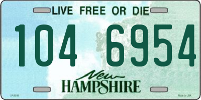 NH license plate 1046954