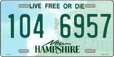 NH license plate 1046957