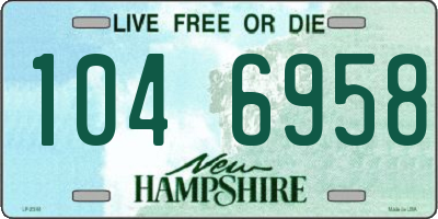 NH license plate 1046958