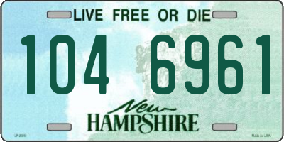 NH license plate 1046961