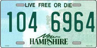 NH license plate 1046964