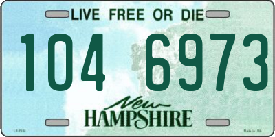 NH license plate 1046973