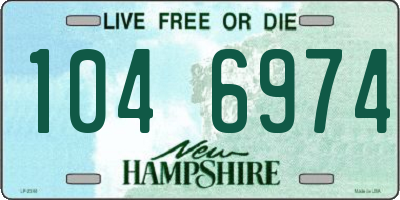 NH license plate 1046974