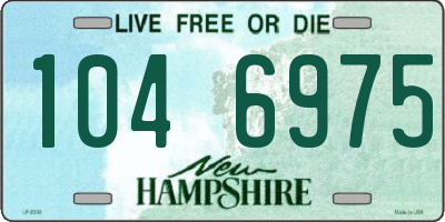 NH license plate 1046975