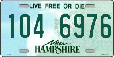 NH license plate 1046976