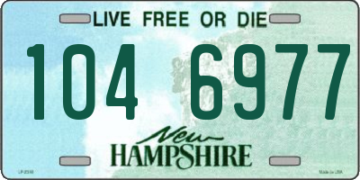 NH license plate 1046977