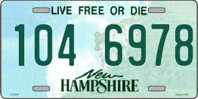 NH license plate 1046978