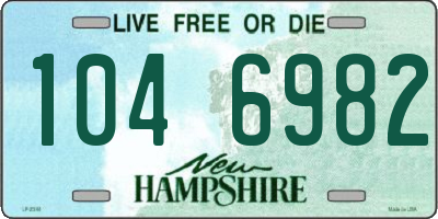 NH license plate 1046982