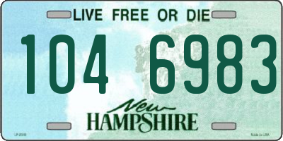NH license plate 1046983