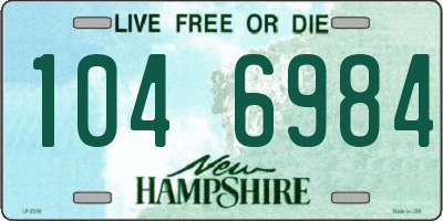 NH license plate 1046984