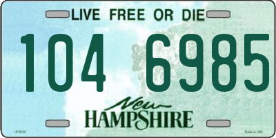 NH license plate 1046985
