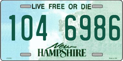 NH license plate 1046986