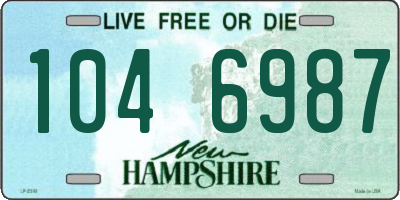 NH license plate 1046987