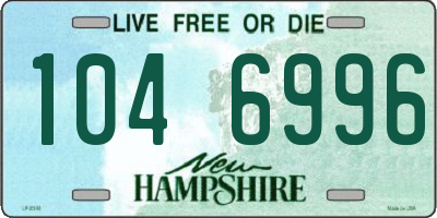 NH license plate 1046996