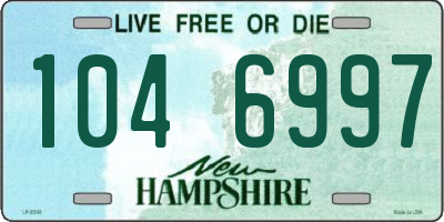 NH license plate 1046997