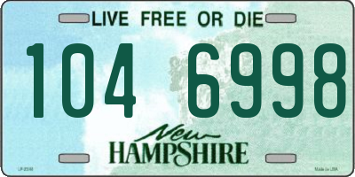 NH license plate 1046998