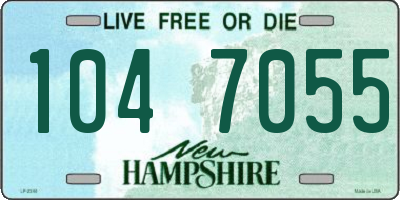 NH license plate 1047055