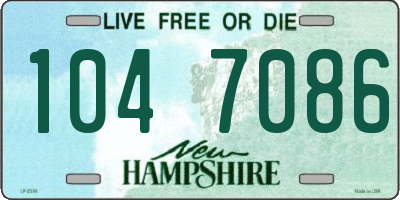 NH license plate 1047086