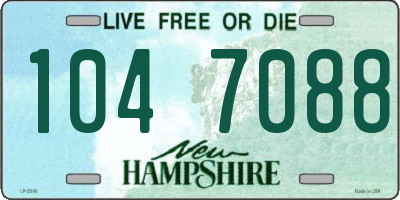 NH license plate 1047088