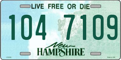 NH license plate 1047109