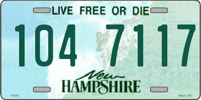 NH license plate 1047117