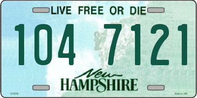 NH license plate 1047121