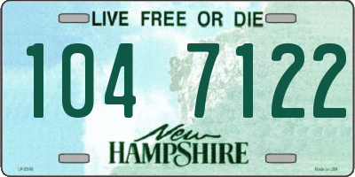 NH license plate 1047122