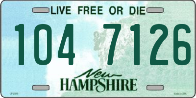 NH license plate 1047126
