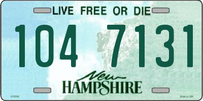 NH license plate 1047131