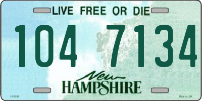 NH license plate 1047134