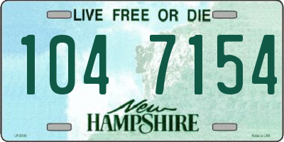 NH license plate 1047154