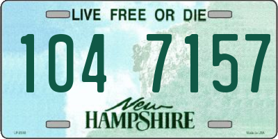 NH license plate 1047157
