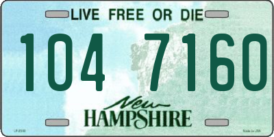NH license plate 1047160